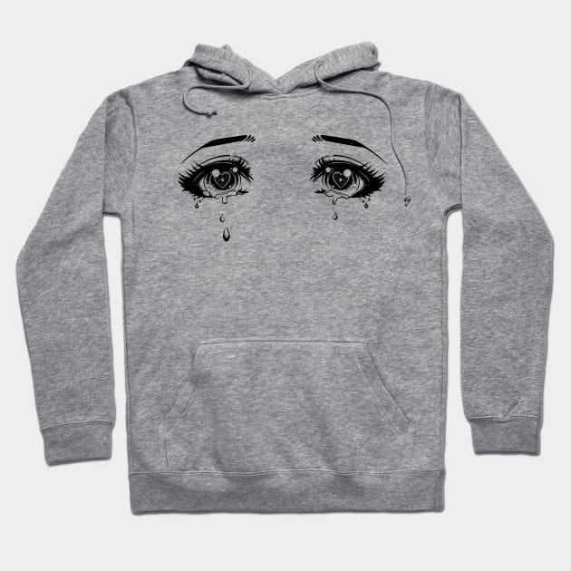 crying eyes love anime Hoodie by herukus